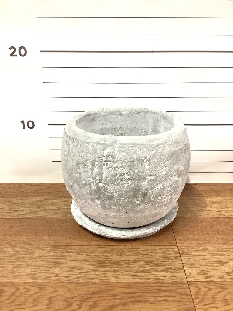 鉢カバー・植木鉢 ロゼッタボウル 白 S 3号鉢用 #ミュールミル