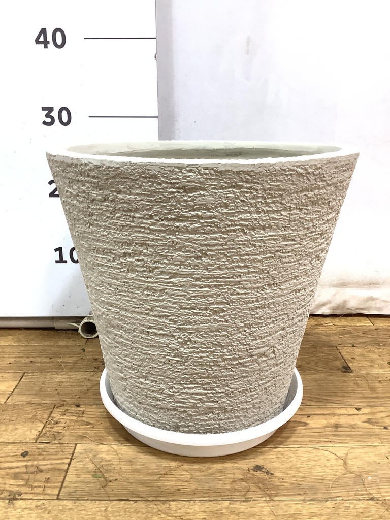 鉢カバー ビアスソリッド 8号鉢用 白 #GREENPOT EB-PL240031IV | 鉢