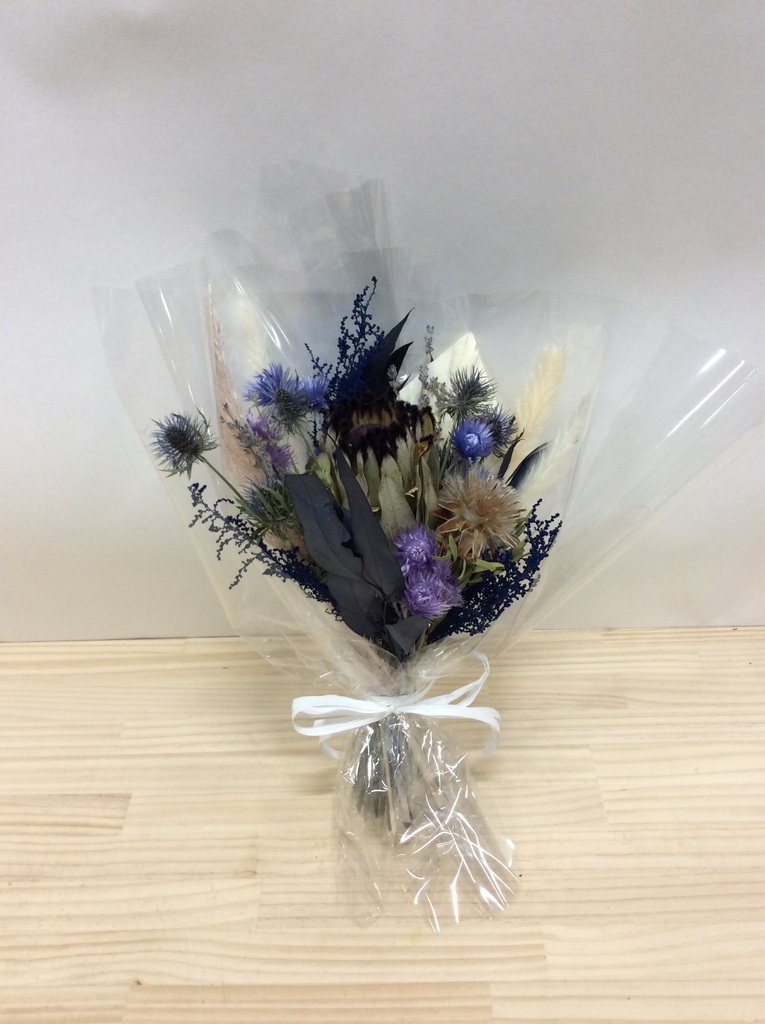 ドライフラワー ブーケスワッグ ブルーパープル系 M | ドライ