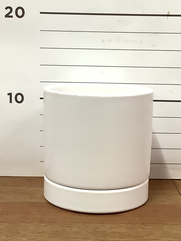 鉢カバー・植木鉢 オーセ 11 W 3号鉢用 ホワイト #FARM 19007 | 鉢