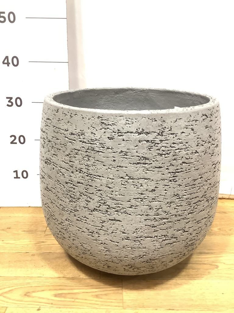 鉢カバー Eco Stone（エコストーン） 8号鉢用 Gray #stem F1806 | 鉢