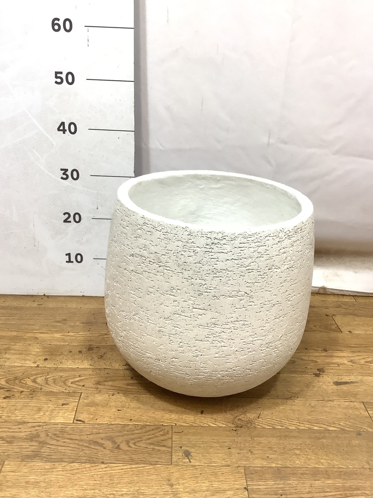 鉢カバー Eco Stone（エコストーン） 8号鉢用 white #stem F1806 | 鉢