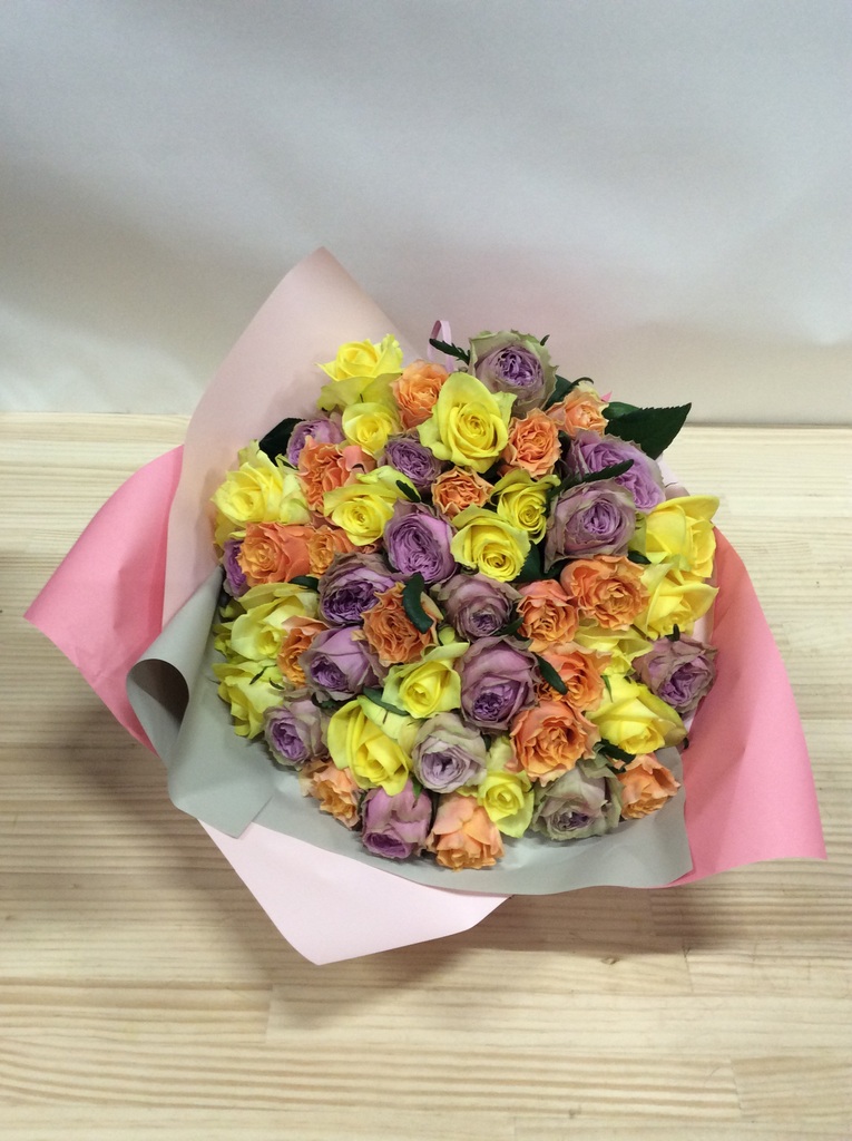✨特大✨大人気の花束✨バラミックスプリザーブド＆アーティフィシャルアレンジ バラ 50本ブーケ ミックス | 花束ならHitoHana(ひとはな)