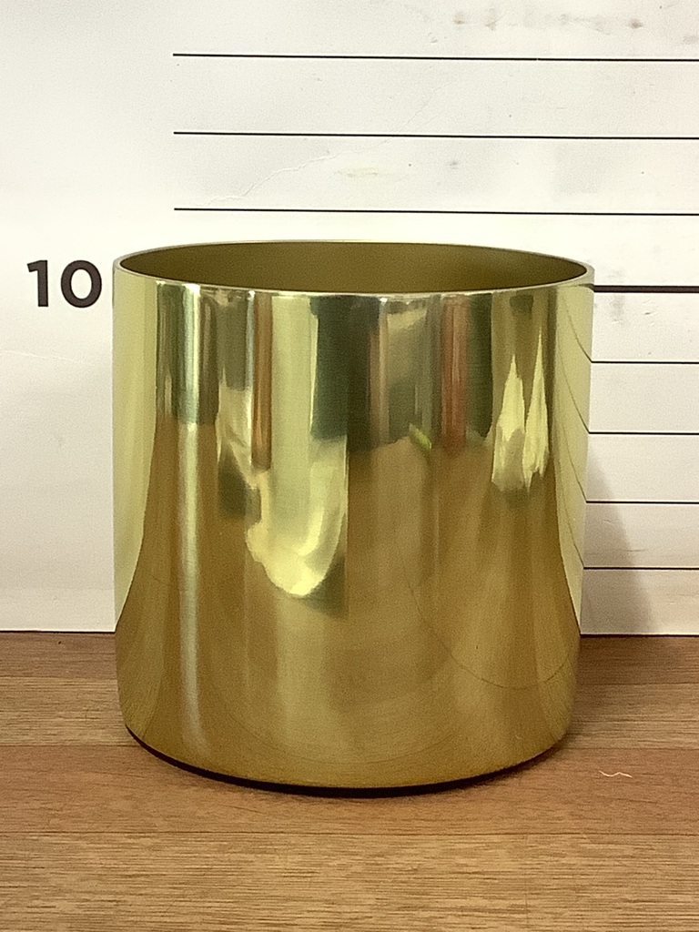 鉢カバー ラーケルシリンダー 11 ゴールド 3号鉢用 #FARM 33056 | 鉢