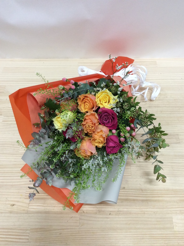 バラ 花束 ミックス M | 花束ならHitoHana(ひとはな)
