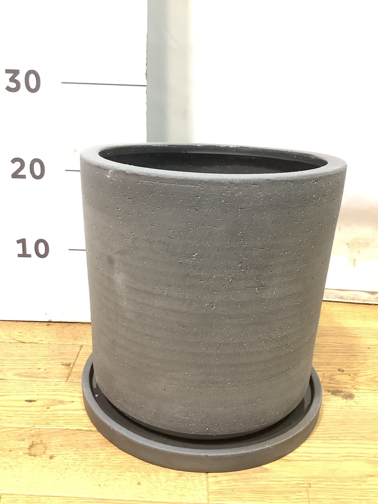 鉢カバー・植木鉢 ストーンウェア セラミック シリンダーポット 6号鉢