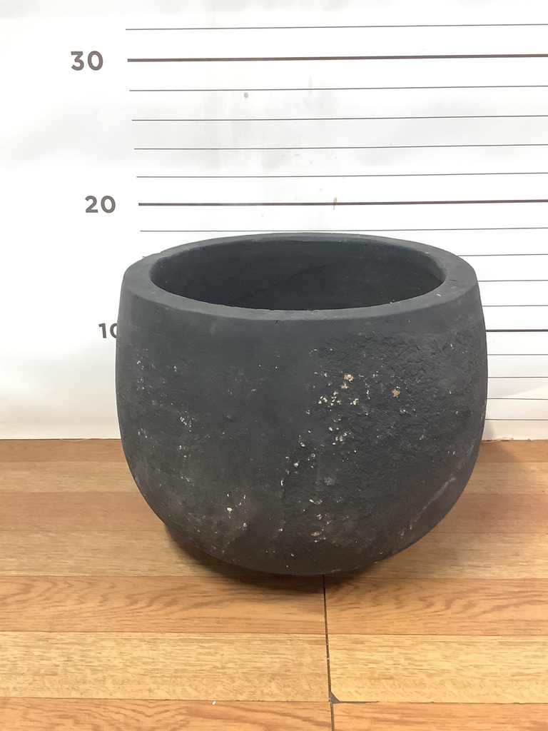 鉢カバー フリットバルーンアンティークブラック 5号鉢用 #GREENPOT EB