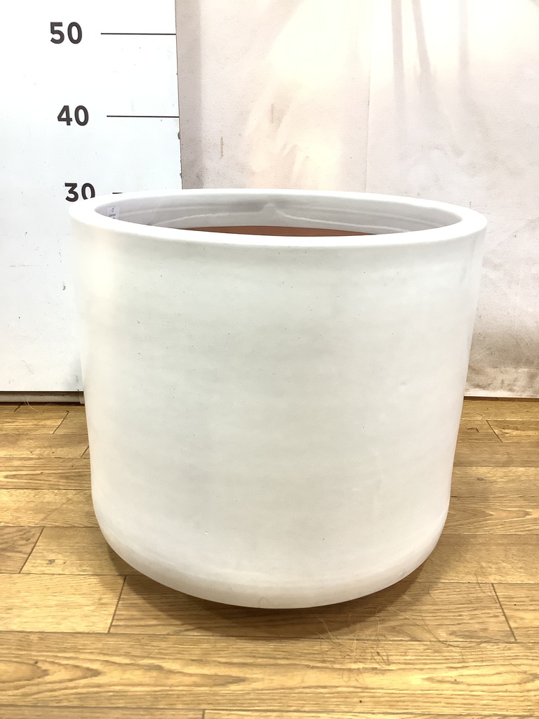 鈴木★KONTONコントンビトロ エンデカ★マット白釉薬ベース 鉢カバー 鉢カバー ビトロ エンデカ 10号鉢用 マット白釉 #KONTON VT