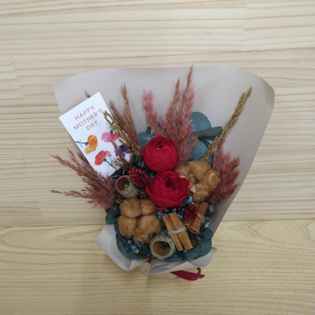 プリザーブドフラワー アレンジメント レッド | プリザーブドフラワー