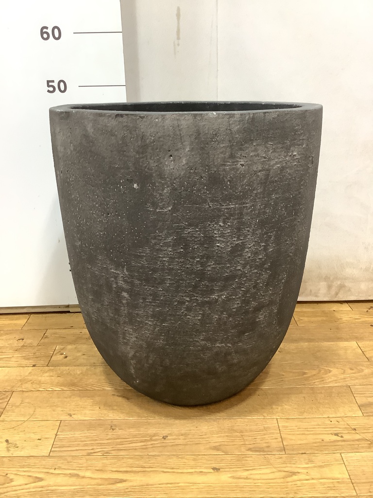 鉢カバー フォリオアルトエッグ 10号鉢用 ブラックウォッシュ