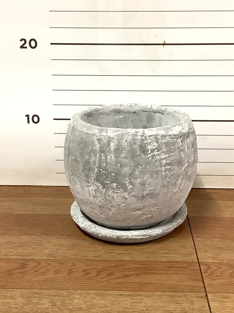 鉢カバー・植木鉢 ロゼッタボウル 白 S 3号鉢用 #ミュールミル