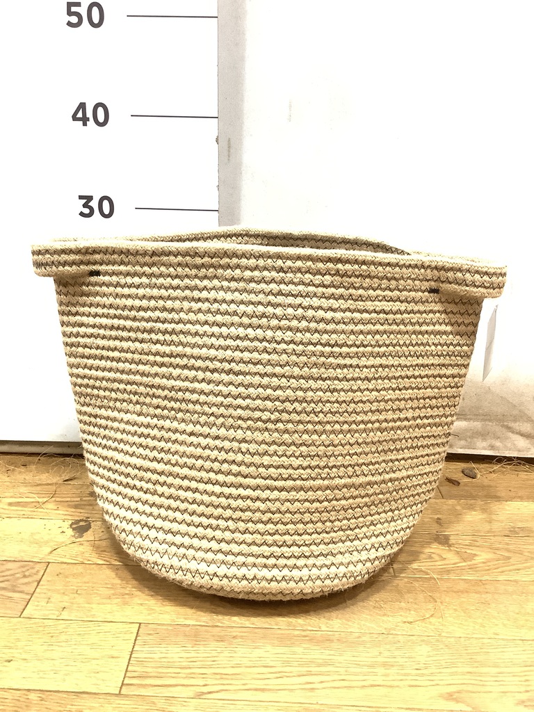 鉢カバー Rib Basket（リブバスケット） 8号鉢用 Natural #stem B5234