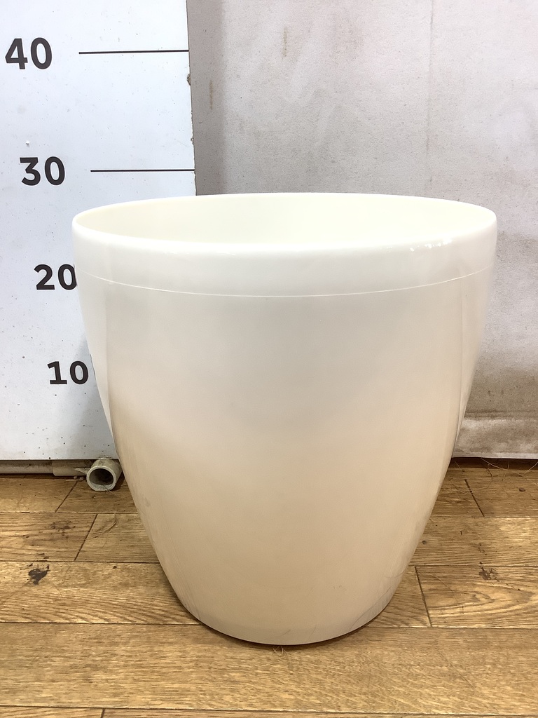鉢カバー ラスターポット 8号鉢用 white #アップルウェア 300型