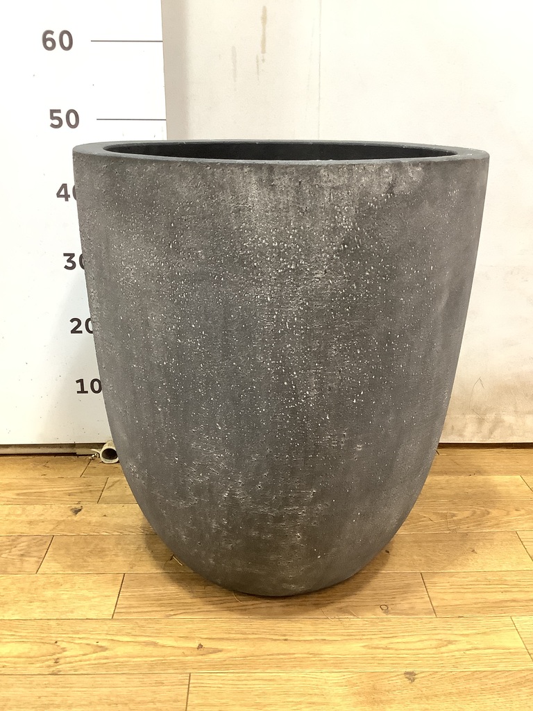 鉢カバー フォリオアルトエッグ 10号鉢用 ブラックウォッシュ