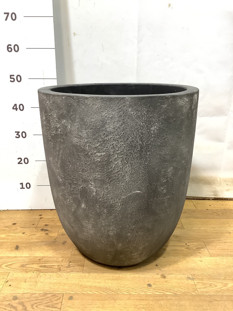 鉢カバー フォリオアルトエッグ 10号鉢用 ブラックウォッシュ