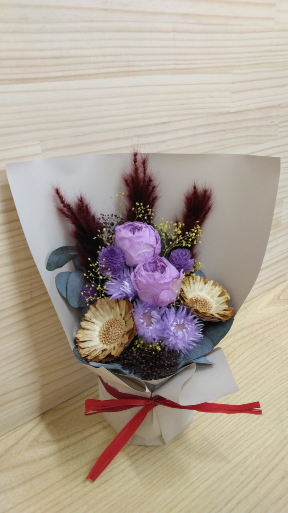 プリザーブドフラワー アレンジメント パープル | プリザーブド