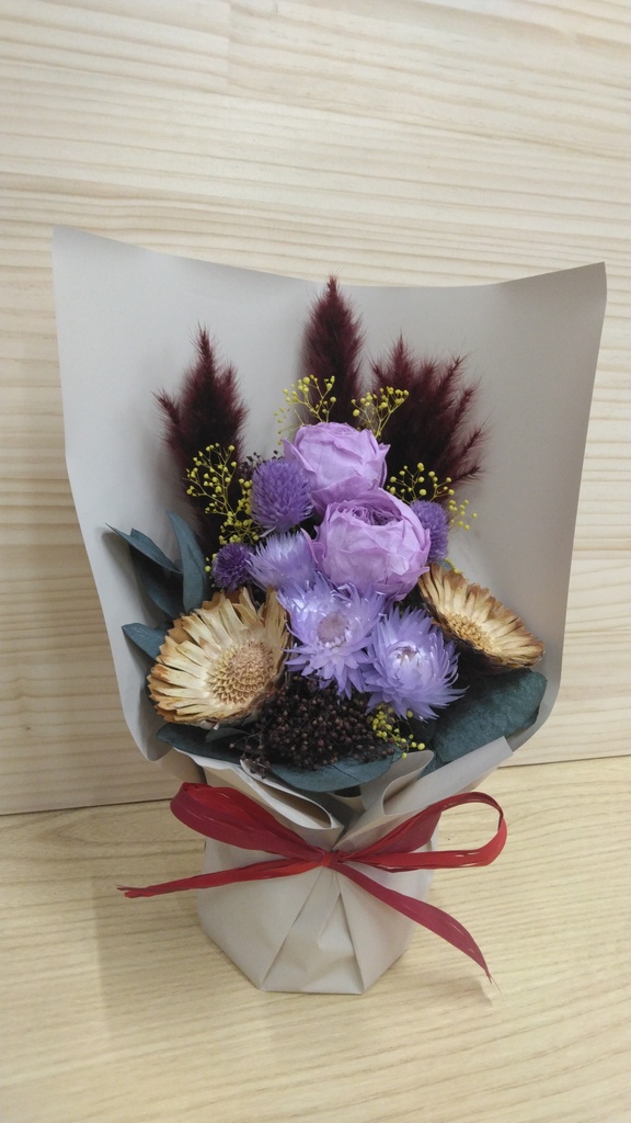 プリザーブドフラワー アレンジメント パープル | プリザーブド