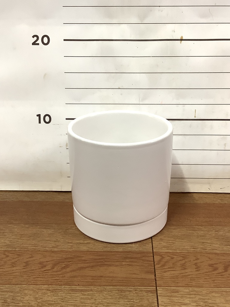 鉢カバー・植木鉢 オーセ 11 W 3号鉢用 ホワイト #FARM 19007 | 鉢