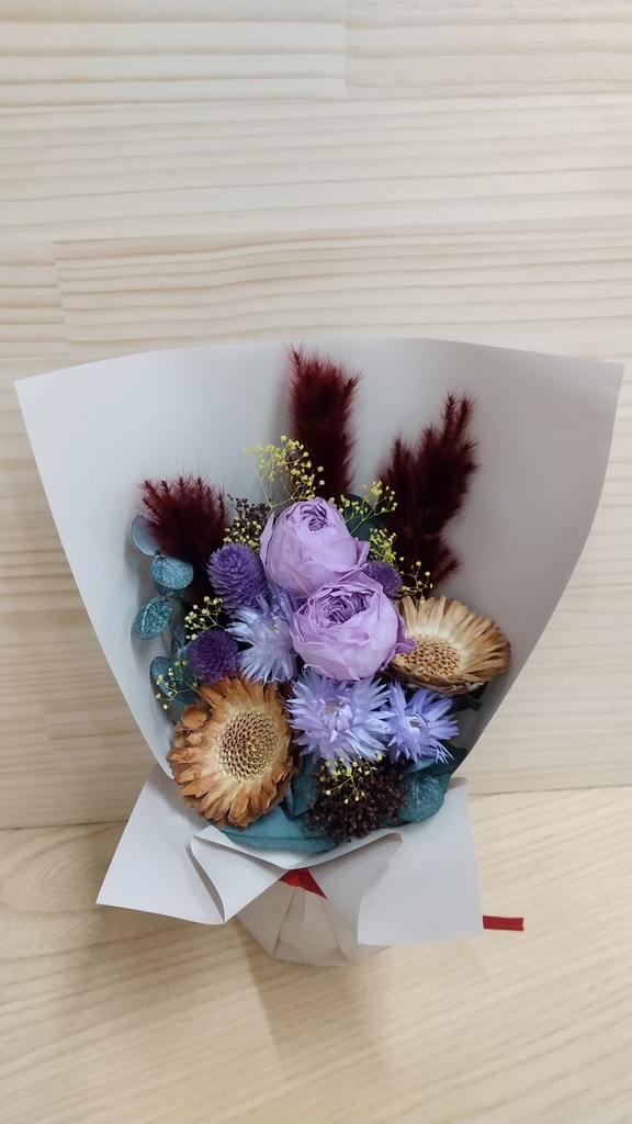 プリザーブドフラワー アレンジメント パープル | プリザーブド