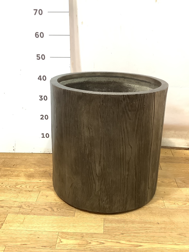 鉢カバー アルファ シリンダープランター ウッド 10号鉢用