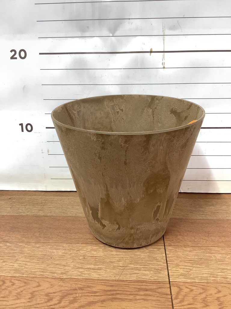 小鉢 植木鉢 四角形 バイオマス 和 3.5号 2鉢皿セット : MEIWACO