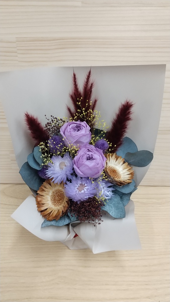 プリザーブドフラワー アレンジメント パープル | プリザーブド