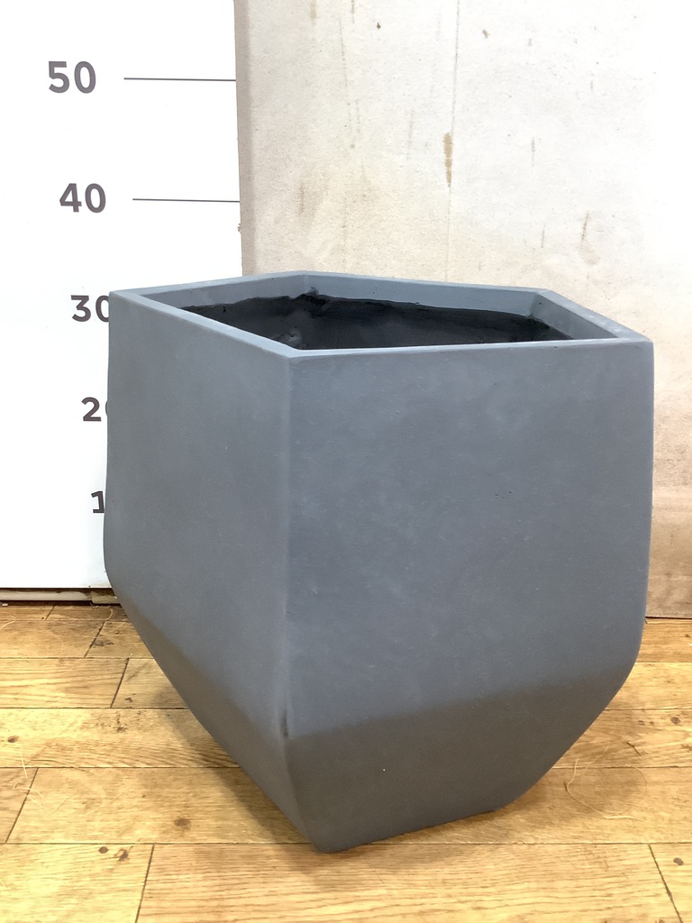 鉢カバー FiberCray（ファイバークレイ） 8号鉢用 Gray #stem F9801