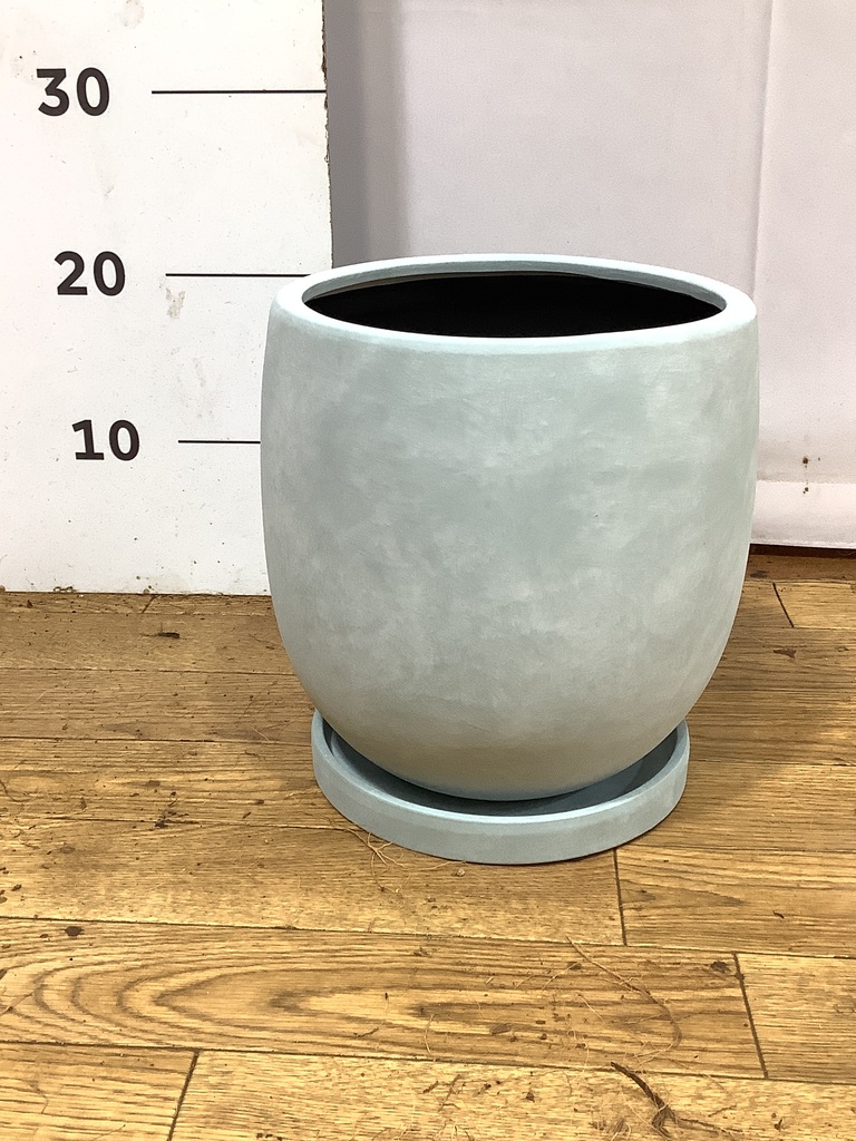 鉢カバー グレー 6号 | 観葉植物の鉢ならHitoHana