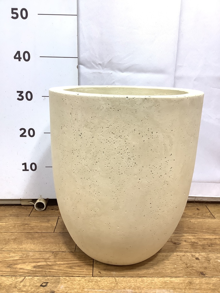 鉢カバー フォリオアルトエッグ 8号鉢用 クリーム #GREENPOT EB