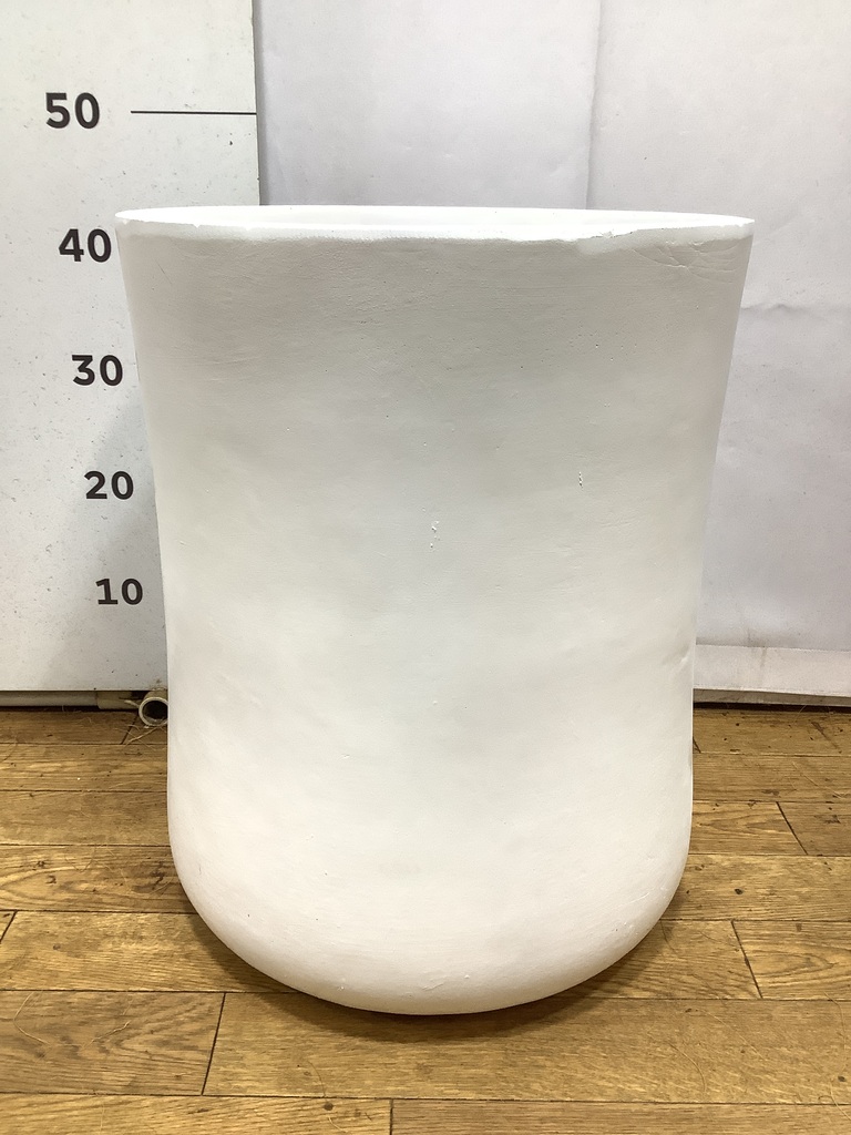 鉢カバー バスク ミドル 8号鉢用 ホワイト #GREENPOT GA-0537WH | 鉢