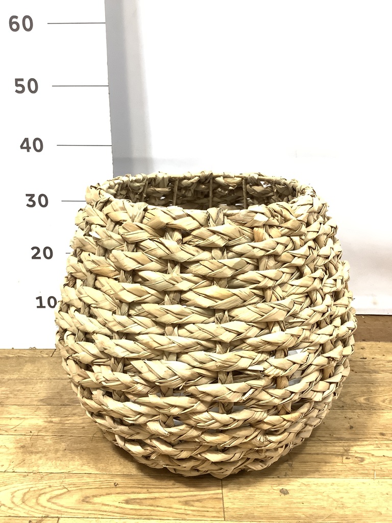 未使用！8号用 鉢カバー ステム ラッシュ バスケット ラタン 鉢カバー LushBasket（ラッシュバスケット） 8号鉢用 Natural #stem