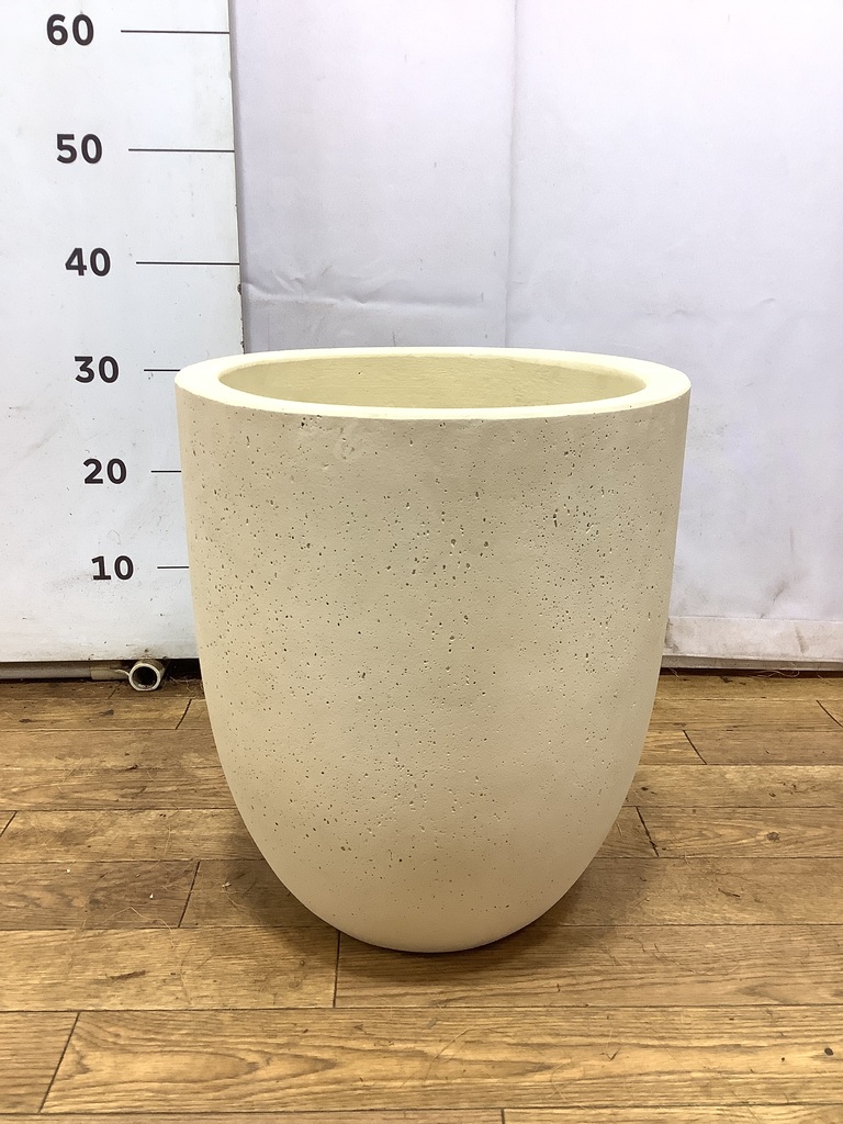 鉢カバー フォリオアルトエッグ 8号鉢用 クリーム #GREENPOT EB