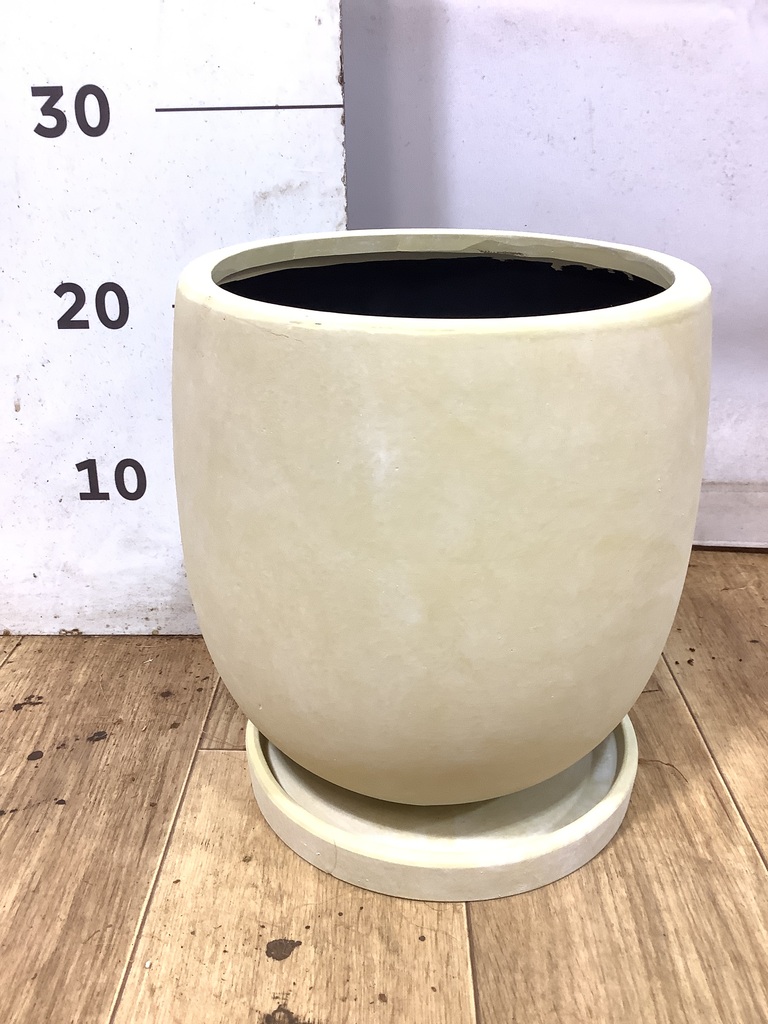 鉢カバー・植木鉢 アイルエッグ 5号鉢用 イエロー #GREENPOT YJ-1121YE