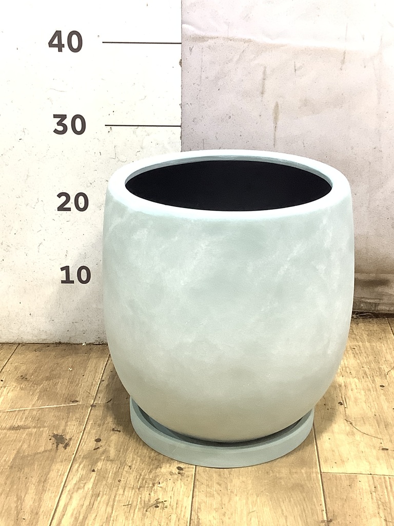 鉢カバー・植木鉢 アイルエッグ 6号鉢用 ライトブルー #GREENPOT YJ