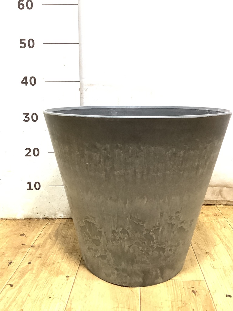 鉢カバー グレー 8号 | 観葉植物の鉢ならHitoHana