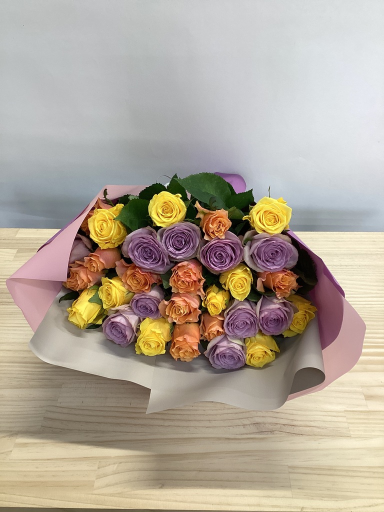 ✨特大✨大人気の花束✨バラミックスプリザーブド＆アーティフィシャルアレンジ✨✨ バラ 30本ブーケ ミックス | 花束ならHitoHana(ひとはな)