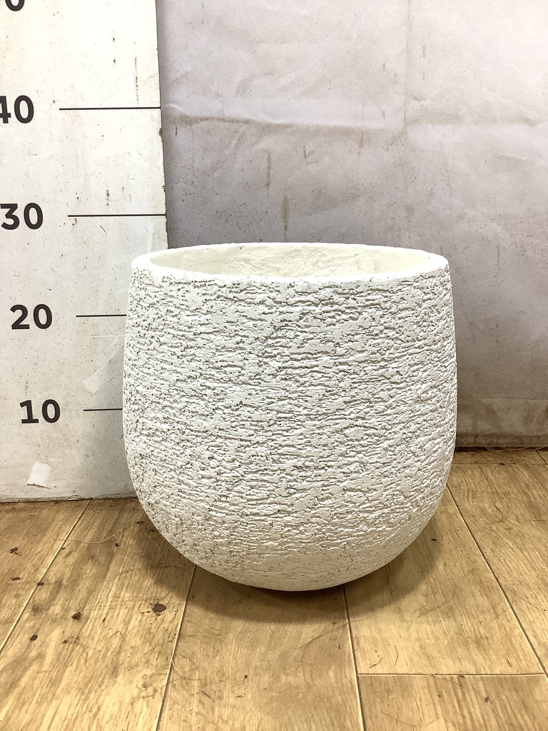 鉢カバー Eco Stone（エコストーン） 6号鉢用 white #stem F1805 | 鉢