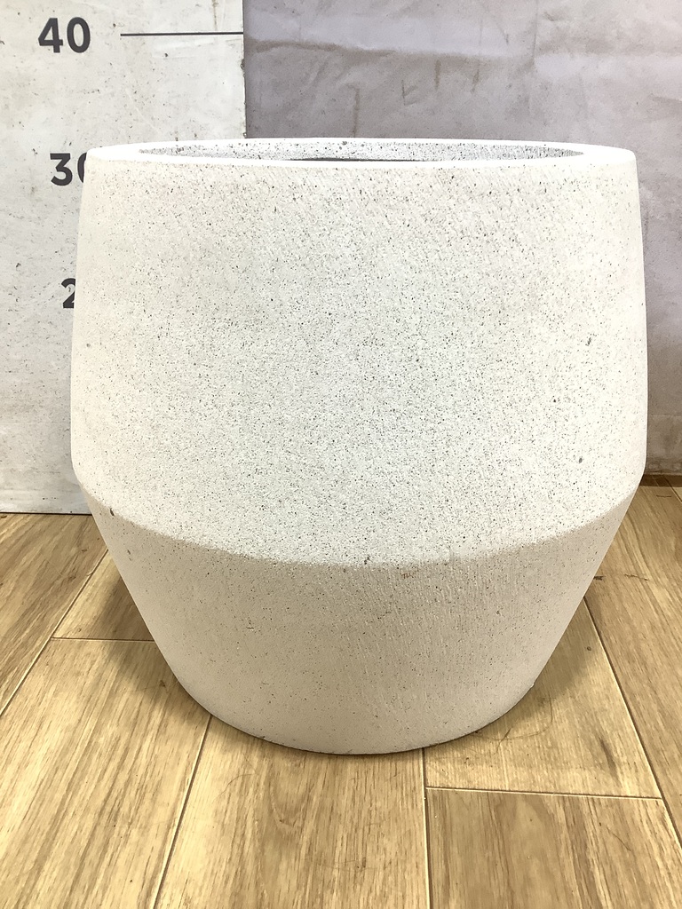 鉢カバー パボ ジャー 7号鉢用 オフホワイト #KONTON FS-PV3W36E | 鉢