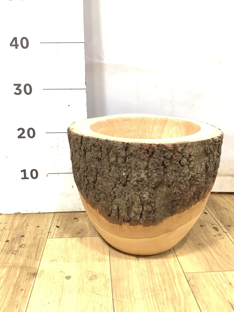 鉢カバー Mango Wood(マンゴーウッド) フラワーベース 6号鉢用 #stem
