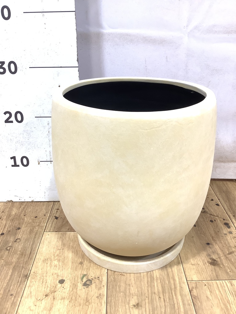 鉢カバー・植木鉢 アイルエッグ 6号鉢用 イエロー #GREENPOT YJ-1126YE