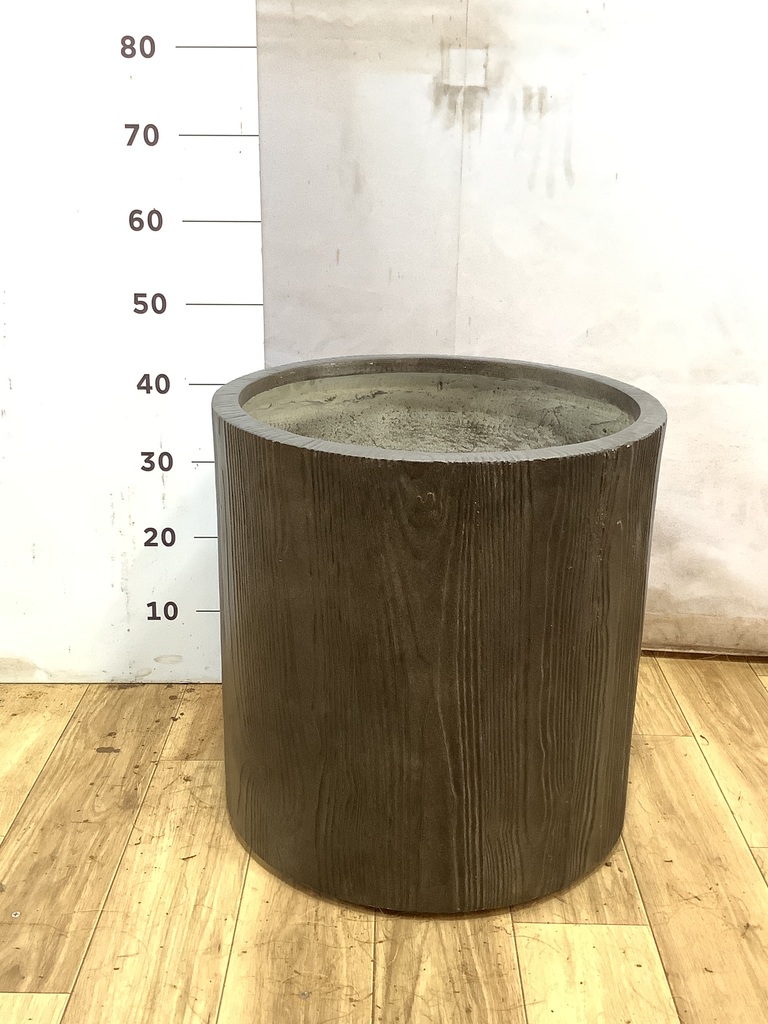 鉢カバー アルファ シリンダープランター ウッド 10号鉢用 #KONTON FM