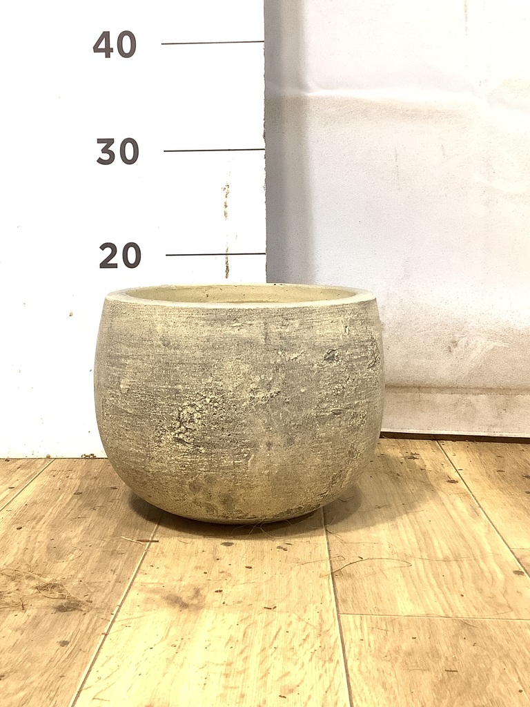 鉢カバー フリットバルーンアンティーククリーム 5号鉢用 #GREENPOT EB