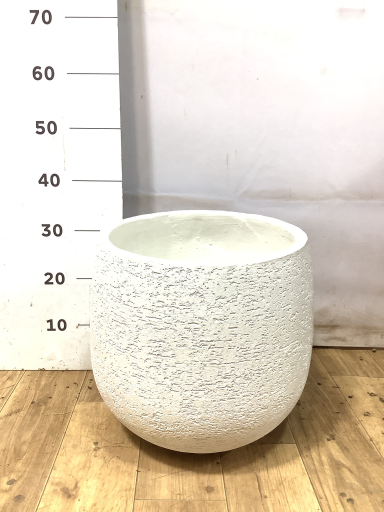 鉢カバー Eco Stone（エコストーン） 8号鉢用 white #stem F1806 | 鉢