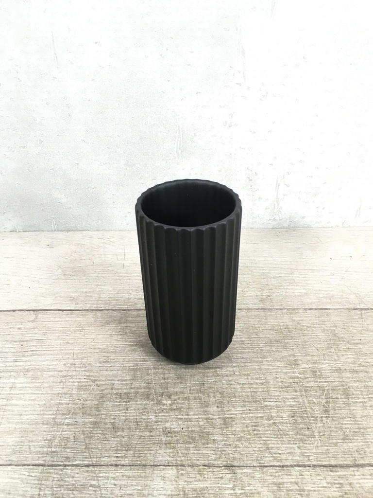 Lyngby Vase(リュンビューベース) H12cm ブラック #Lyngby Porcelæn