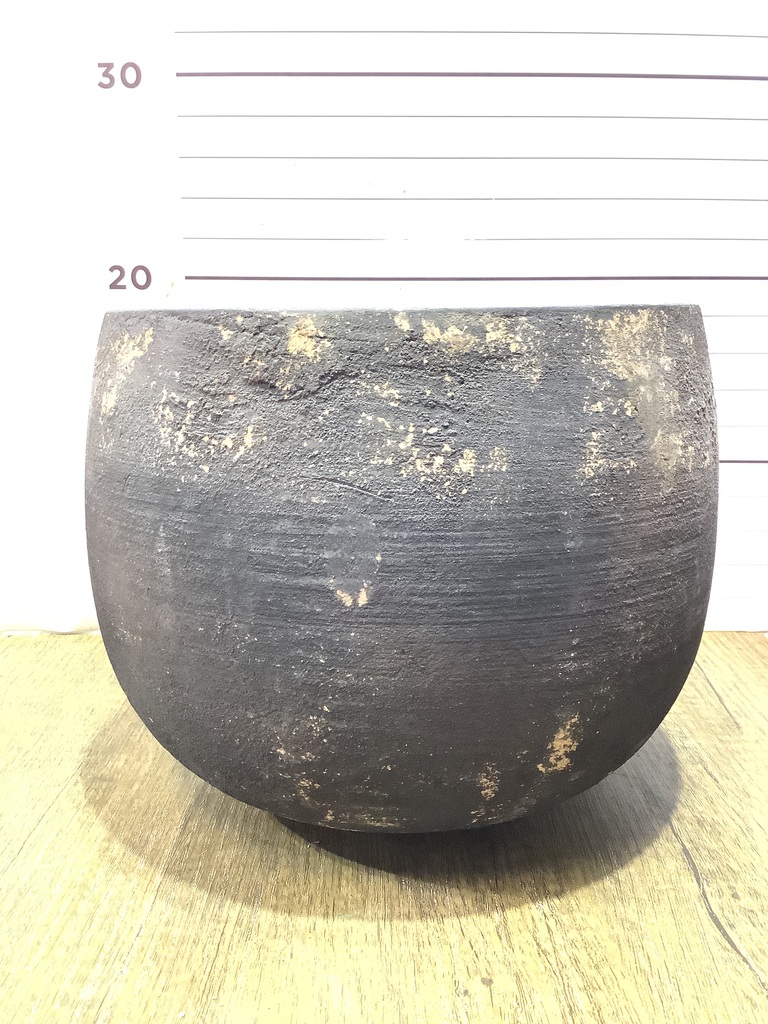 鉢カバー フリットバルーンアンティークブラック 5号鉢用 #GREENPOT EB