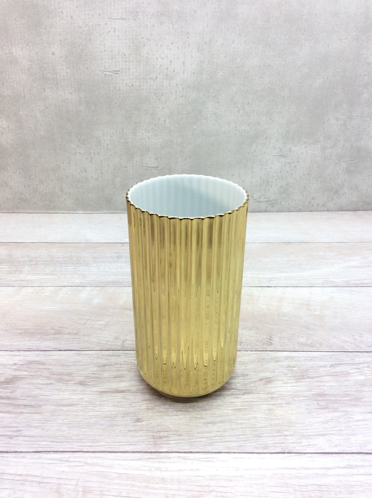 Lyngby Vase(リュンビューベース) H20cm グロッシーゴールド #Lyngby