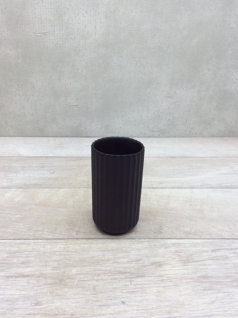 Lyngby Vase(リュンビューベース) H12cm ブラック #Lyngby Porcelæn