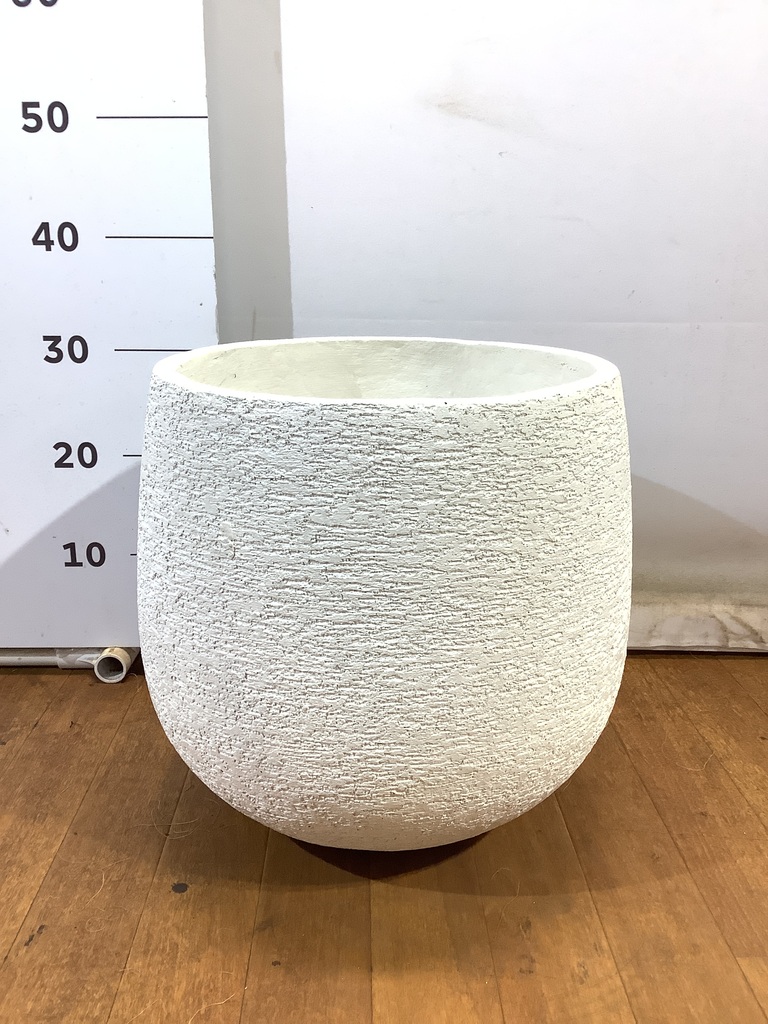 鉢カバー Eco Stone（エコストーン） 8号鉢用 white #stem F1806 | 鉢