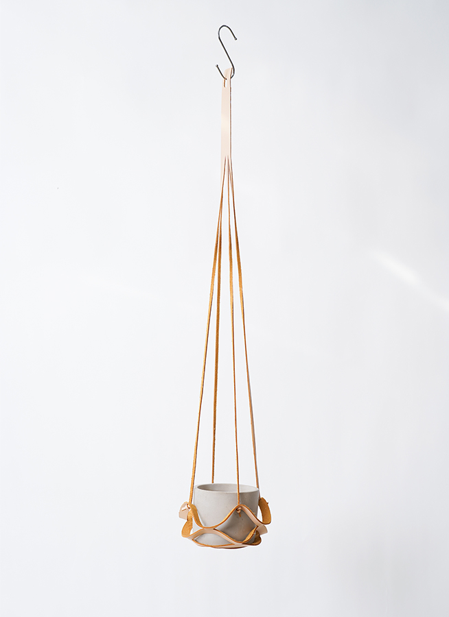 プラントハンガー レザーハンガー 19 ナチュラル 3号鉢用 #FARM 56003