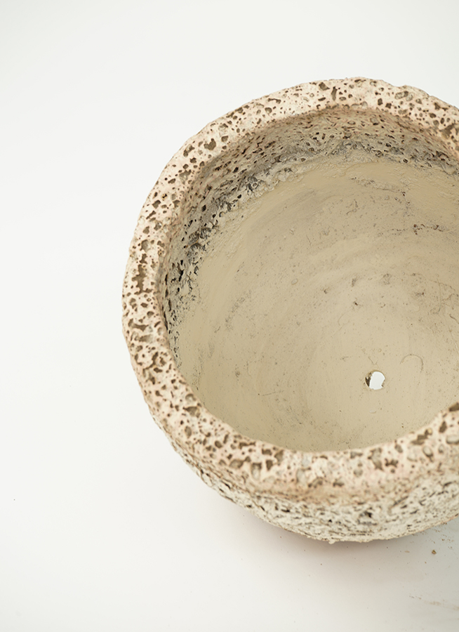 鉢カバー Coral Pot (コーラルポット) 6号鉢用 ホワイト #stem